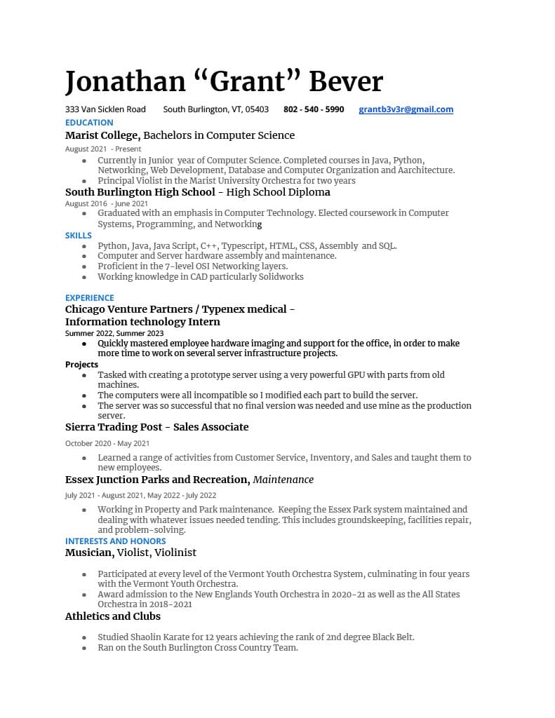 Resume